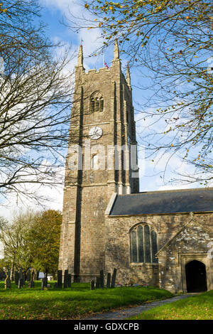 Kilkhampton Church, Cornwall, England. Stock Photo