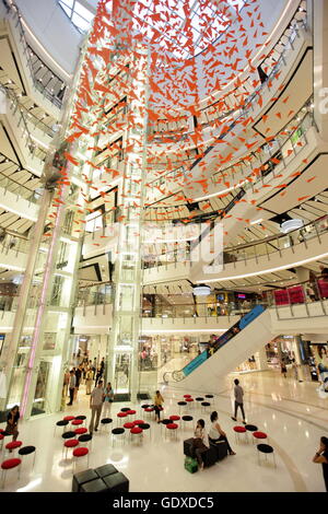 the Shopping Center Central World Plaza shopping mall in the city centre at the pratunam aerea in the city of Bangkok in Thailan Stock Photo