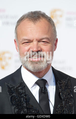 Graham Norton attends the House Of Fraser British Academy Television Awards 2016 at the Royal Festival Hall on May 8, 2016 Stock Photo