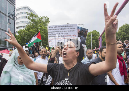 Al-Quds Demonstration in Berlin, Germany, 2014 Stock Photo