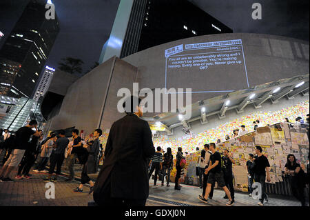 Pro-democracy protests in Hong Kong Stock Photo