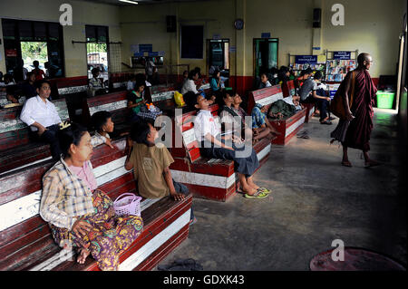 Waiting hall for the Dala ferry Stock Photo