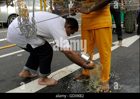 Thaipusam in Singapore 2015 Stock Photo