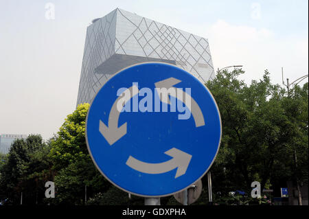 CHINA. 2012. Beijing. CCTV Headquarters Stock Photo