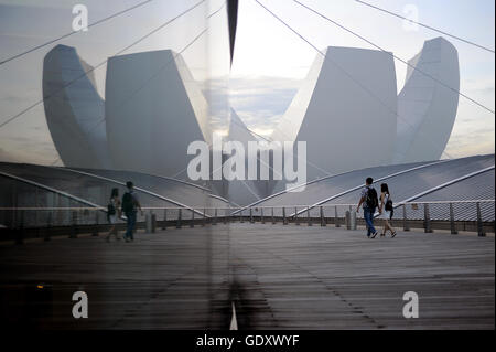 SINGAPORE. 2015. ArtScience Museum Stock Photo