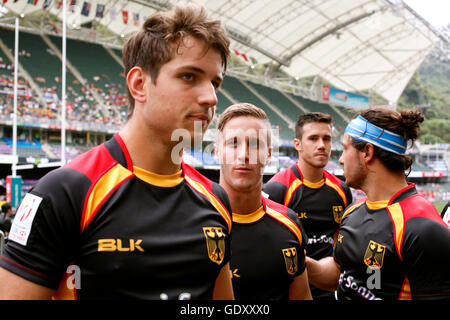 German Rugby national team at Hong Kong Sevens 2016 Stock Photo
