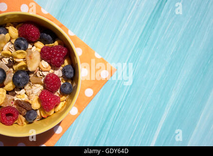 Cereals and oat with berries Stock Photo