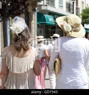 Ribadeo indiano 2016. This is a holiday where people are dressed like end 19th-begin 20th century Stock Photo