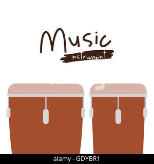 timbal instrument  isolated icon design Stock Vector