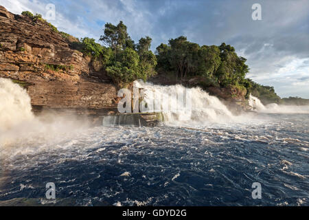 Waterfall, Canaima National Park, Bolivar State, Venezuela Stock Photo