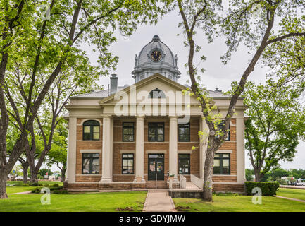 Mason County Courthouse, 1909, Classical Revival style, in Mason, Texas, USA Stock Photo