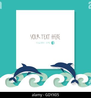 summer vacation background, sailor concept, flat icon, text can be add for advertising, wallpaper, greeting card Stock Vector