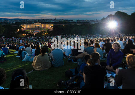 Wien, Vienna: Summer Night Concert of the Vienna Philharmonic in the park of Schönbrunn Palace, Austria, Wien, 13.