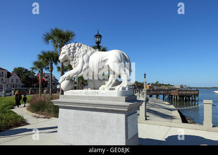 geography / travel, USA, Florida, St. Augustine, Bridge of Lions, Additional-Rights-Clearance-Info-Not-Available Stock Photo