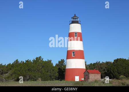 geography / travel, USA, Georgia, Sapelo Island, Sapelo Island lighthouse, built 1820, exterior view, Additional-Rights-Clearance-Info-Not-Available Stock Photo