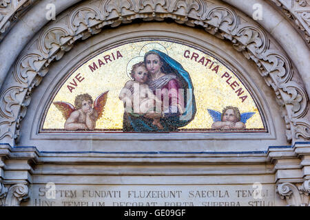 Neo Gothic portal, Klaster Tepla,Abbey, West Bohemia, Czech republic Stock Photo