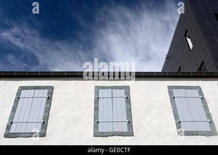 Residential architectural detail in the square KTDral | St Denis Stock Photo