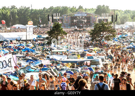 19th Przystanek Woodstock (Woodstock Festival),  biggest summer open air ticket free rock music festival in Europe. Stock Photo