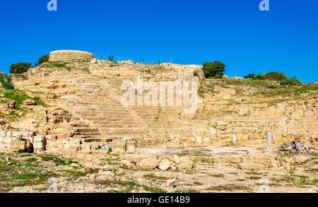 Ancient Hellenistic Amphitheatre in Paphos - Cyprus Stock Photo