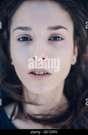 Close-up portrait of a woman Stock Photo