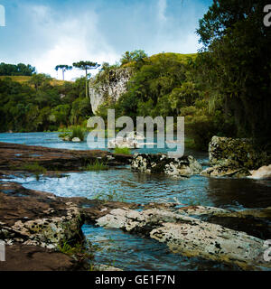 River through national park, Cambara do Sul, Rio Grande do Sul, Brazil Stock Photo