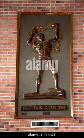 Slavery display at the Memorial Centre to Martin Luther King Jr in Atlanta is the capital of the state of Georgia Stock Photo