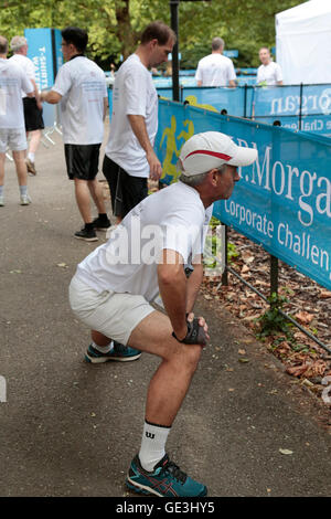 London, UK. 21st July, 2016. runners participating in the JP Morgan Corporate Challenge in Battersea Park London 21.07.2016 Credit:  theodore liasi/Alamy Live News Stock Photo