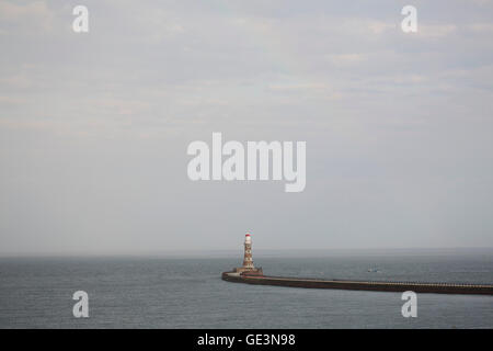 Sunderland, UK. 22nd July, 2016. Roker Pier during Sunderland International Airshow in Sunderland, England. The annual event attracts up to one million visitors a year and has taken place since 1988. Credit:  Stuart Forster/Alamy Live News Stock Photo