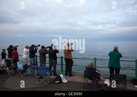 Sunderland, UK. 22nd July, 2016. Photographers at Sunderland International Airshow in Sunderland, England. The annual event attracts up to one million visitors a year and has taken place since 1988. Credit:  Stuart Forster/Alamy Live News Stock Photo