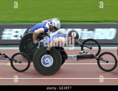 London, UK. 23rd July, 2016. David Weir (GBR, 7). Anniversary Games. London Diamond League. Olympic Stadium. Queen Elizabeth Olympic Park. Stratford. London. UK. 23/07/2016. Credit:  Sport In Pictures/Alamy Live News Stock Photo