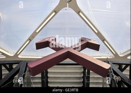 London, UK. 23rd July, 2016. The hammers inside one of the entrances. Anniversary Games. London Diamond League. Olympic Stadium. Queen Elizabeth Olympic Park. Stratford. London. UK. 23/07/2016. Credit:  Sport In Pictures/Alamy Live News Stock Photo