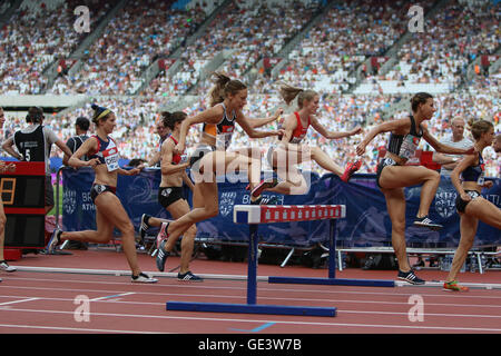 London, UK. 23rd July 2016. London, UK. IAAF Diamond Leauge Anniversary Games. Womens 3000m Steeplechase. Credit: Dan Cooke/Alamy Live News Stock Photo