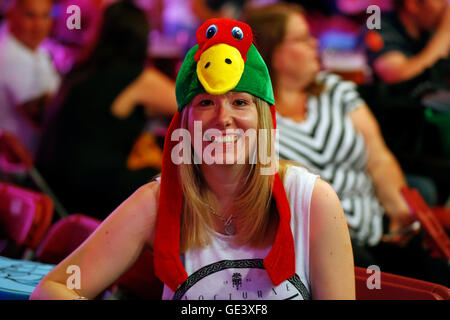 Empress Ballroom, Blackpool, UK. 23rd July, 2016. BetVictor World Matchplay Darts. Supporters in fancy dress Credit:  Action Plus Sports/Alamy Live News Stock Photo