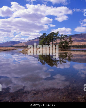 Reflections on Loch Tulla, West Highlands Stock Photo