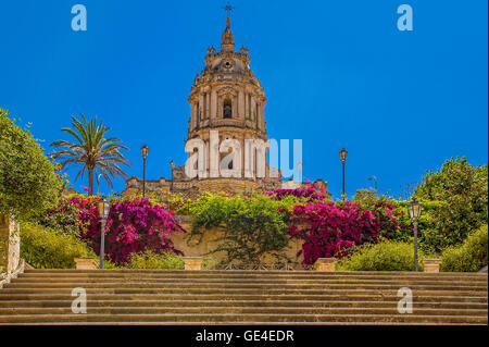 Italy Sicily Modica  Mother Church of St Giorgio Cathedral Stock Photo