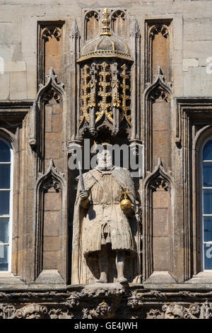 Statue of king Henry VIII, with a chair leg substituted for the royal ...