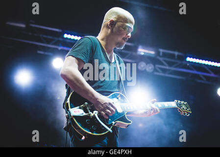 Collegno, Italy. 21st July, 2016. Joey Santiago of Pixies performing live at Flowers Festival 2016 for the one and only concert in Italy Credit:  Alessandro Bosio/Pacific Press/Alamy Live News Stock Photo