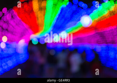 Abstract Colorful Bokeh on Dark Background Stock Photo - Alamy