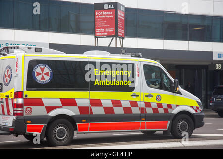 New South Wales ambulance service vehicle in Sydney,Australia Stock Photo