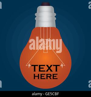 light bulb idea vector illustration Stock Vector