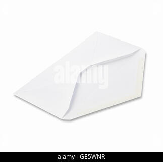 Envelope isolated on a white background Stock Photo