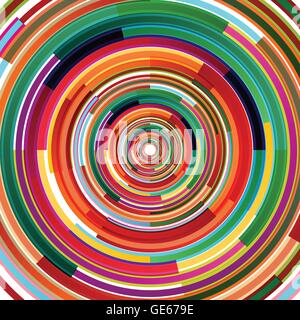 Abstract circles tunnel vector background illustration design Stock Vector
