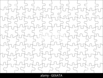 Transparent puzzle on withe background vector for poster Stock Vector