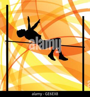 High Jumpman Vector Man high jumping. Track and field. Vector illustration Stock Vector ...