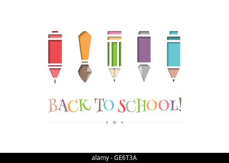 set of stylish graphic design tools isolated on white background. vector back to school icons. pencil, pen, paintbrush, marker a Stock Vector