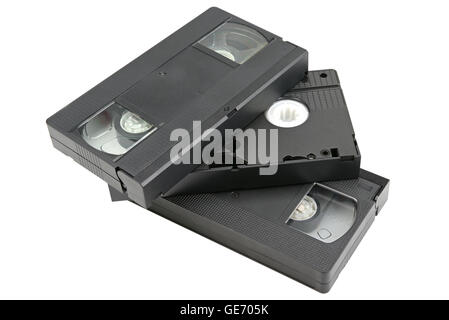 magnetic tape in a video tape Stock Photo