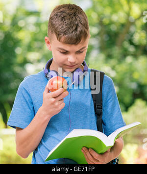 Boy back to school Stock Photo