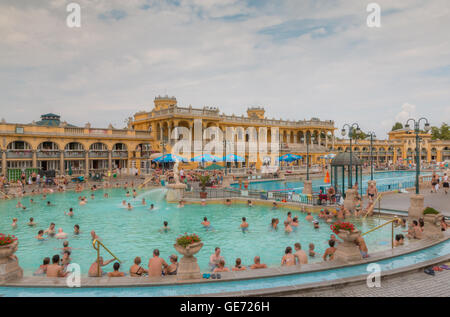 Széchenyi thermal bath in Budapest Stock Photo