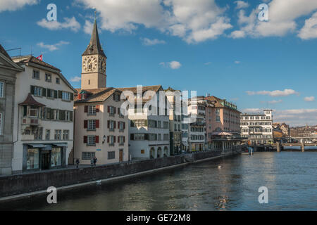 City of Zurich in Switzerland Stock Photo
