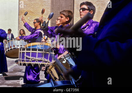 ´Tamborrada´, Holy Week. Calanda. Teruel province. Spain Stock Photo